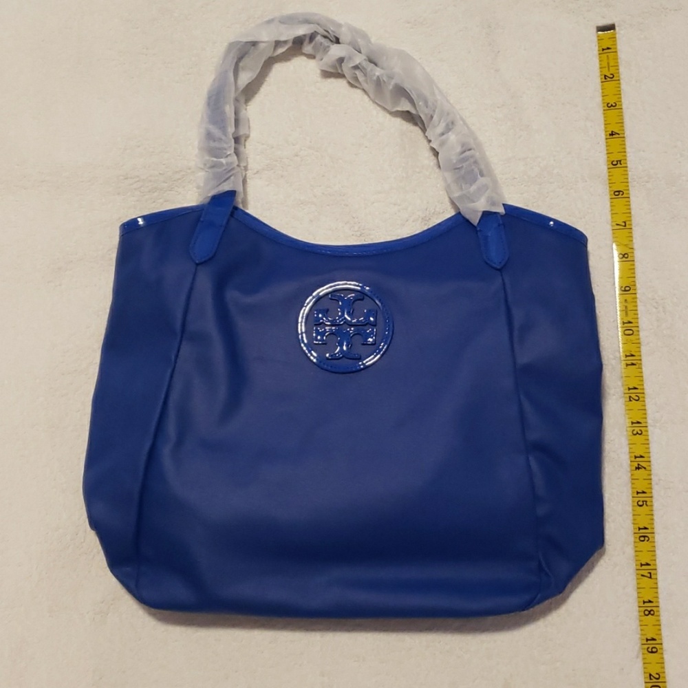 Tory Burch NWT Jelly Blue Tote